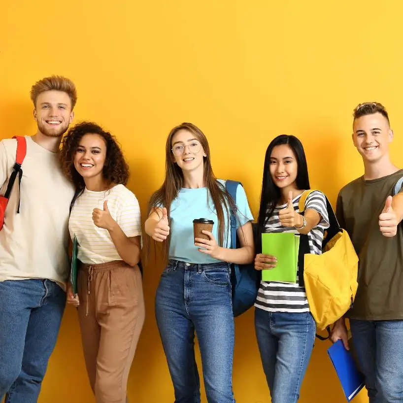 Students receiving academic writing support