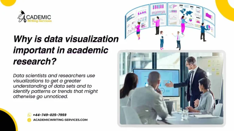 Why is data visualization important in academic research?